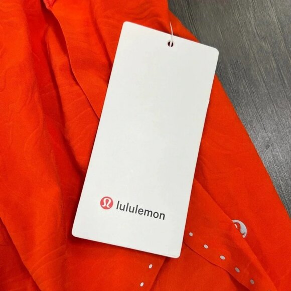 Lululemon Fast and Free High-Rise Short 2" *Airflow In-Sense Emboss Solar Orange - Picture 9 of 10